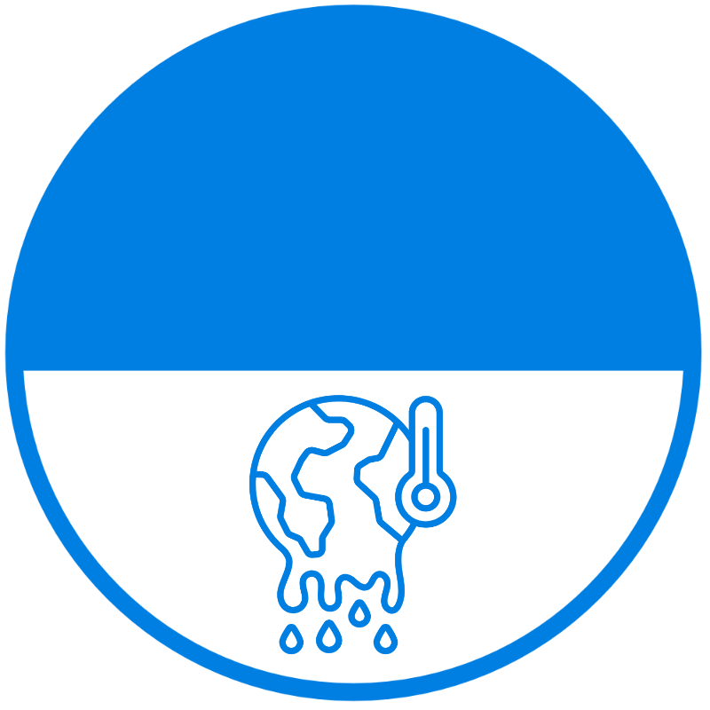 Illustration representing global heat and climate-related physiological stress.