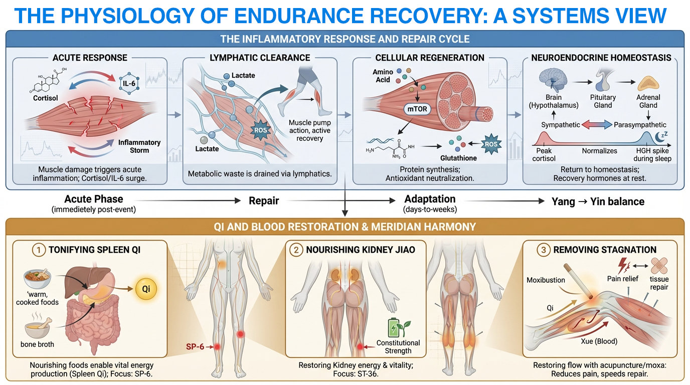 Original marathon recovery illustration from the WordPress post.