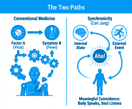 Graphic from the original article showing two paths in healing.