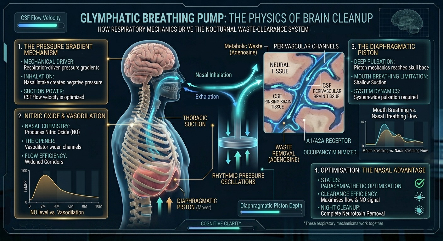 Glymphatic breathing pump visual