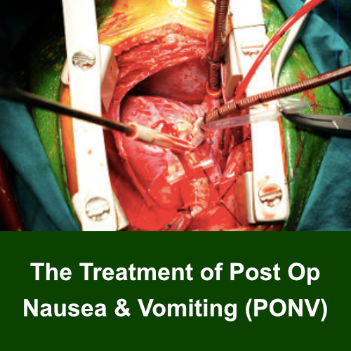 the treatment of post op nausea and vomiting
